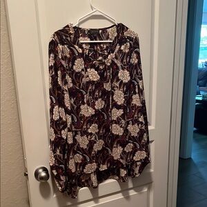 The Limited Blue Boxy Blouse with Relaxed Fit